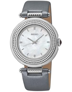 Seiko SRZ415p1 SRZ415 32mm Stainless Steel Case Grey Calfskin Hardlex (used for Seiko only) Women's Watch