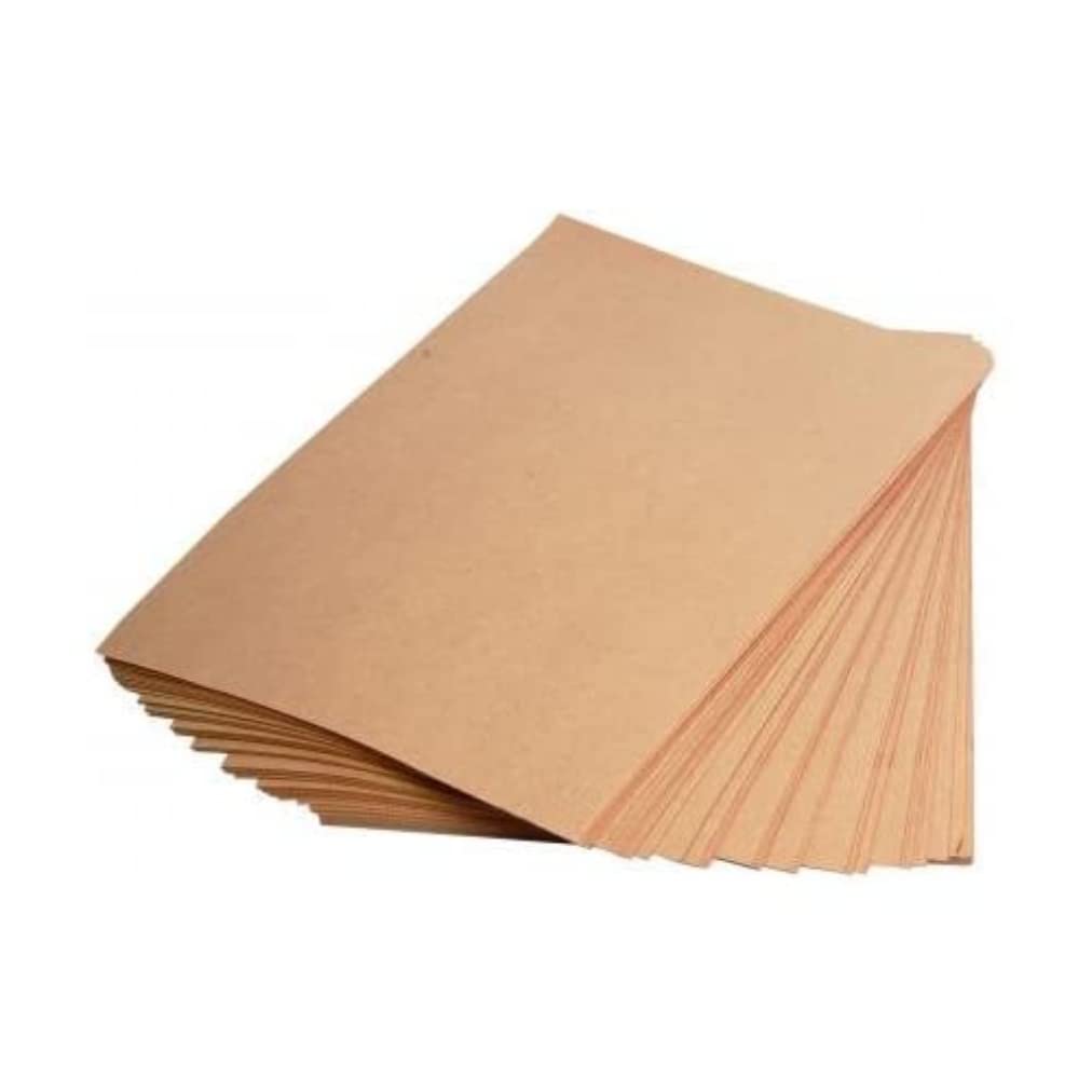Clairefontaine - Ref 396007C - Kraft Paper (25 Sheets) - A1 (840 x 594mm) Sized - Natural Brown, Smooth Side & Ribbed Side, 90gsm Paper, Acid Free, pH Neutral