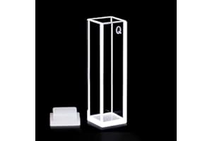 1pcs Standard Quartz Fluorescence Cuvette Cell with lid(10mm) Four Surfaces are Transparent High Transmittance Without Glue