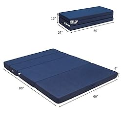 Giantex 4" Thick Folding Portable Mattress Pad Sofa