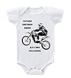 Future Dirt Bike Rider Just Like My Daddy Infant Toddler Baby Bodysuit One Piece