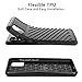 Rugged Case for Galaxy A51, Badalink Luxury Galaxy A51 Protective Cover, Textured Flexible TPU Slim Shockproof Case Compatible with Samsung Galaxy A51 - Matte Black