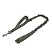OneTigris Tactical Dog Training Bungee Leash with 2 Control Handle Quick Release Nylon Leads Rope(Ranger Green)
