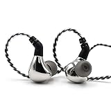 Linsoul BLON BL03 HiFi 10mm Carbon Diaphragm Dynamic Driver in-Ear Earphone IEM with 0.78mm 2pin Detachable Cable (Without mic, Silver)