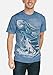 The Mountain Dragon Wolf Moon Adult T-Shirt, Blue, Medium