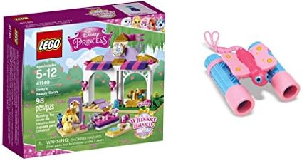 LEGO Disney Princess Daisy's Beauty Salon 98 Pcs &amp; free Gifts Sunny Patch Bixie Butterfly Binoculars (Colors may vary) Toys