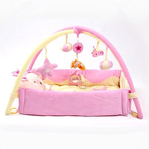 PS BABY 持ち運びバック付き ベットになる プレイジム (ピンク)