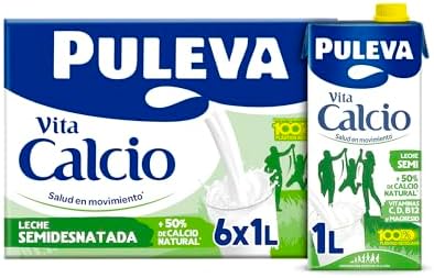 Calcio Leche Semidesnatada - Pack 6 x 1Lt