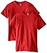 Hanes Men's Nano Premium Cotton T-Shirt (Pack of 2), Deep Red, Large