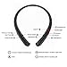 Rioddas Wireless Headphones Retractable Earbuds Sport Neckband Bluetooth headphones HD Stereo Bluetooth 4.1 Earphones w/ Mic IPX5 Sweatproof fo Gym Workout Talk Time Up To 15 Hours UPGRADED（Black）