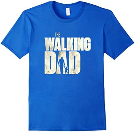 Men's The Walking Dad T-shirt - Best Dad T-shirt XL Royal Blue