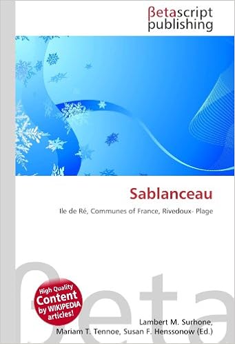 Amazonfr Sablanceau Ile De Ré Communes Of France