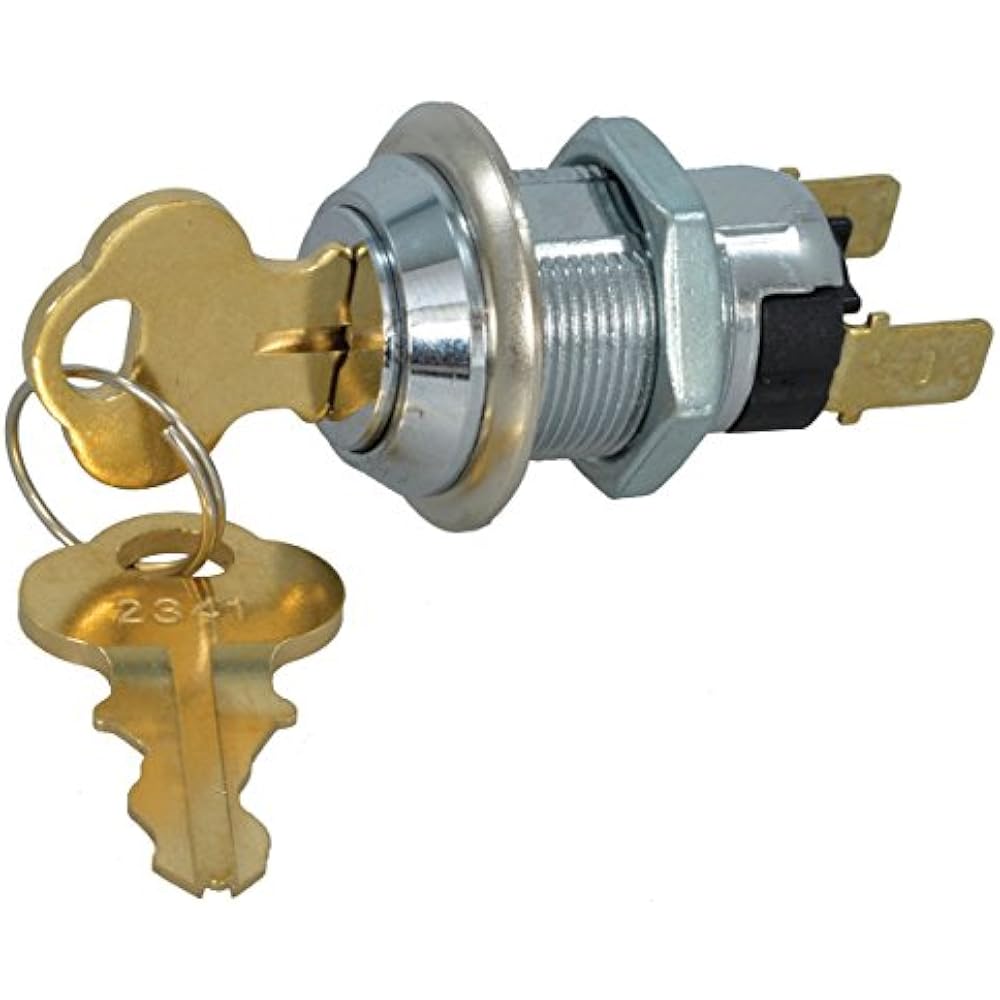 Jameco Valuepro IG406D2341 Key Lock Switch Single Pole Throw Round Terminal A eBay