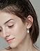 18K Gold Freshwater Cultured Pearl Drop Dangle Earrings Leverback 8-9mm Pearl Jewelry for Women