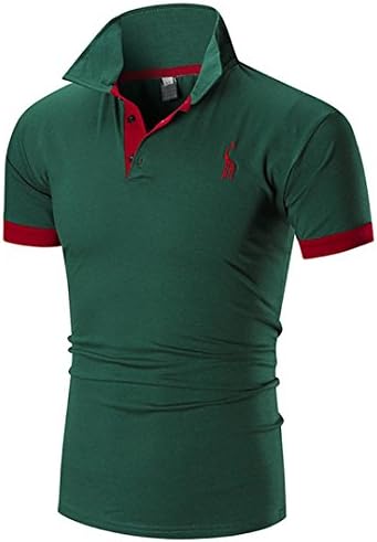 Summer Men Short Sleeve ☀Kstare Men's Classic Solid Soft Stretch Short Sleeves Polo T-Shirt