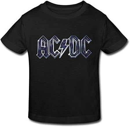 Acdc Logo Toddler T-shirts Cartoon Size 2 Toddler Black By YCWH