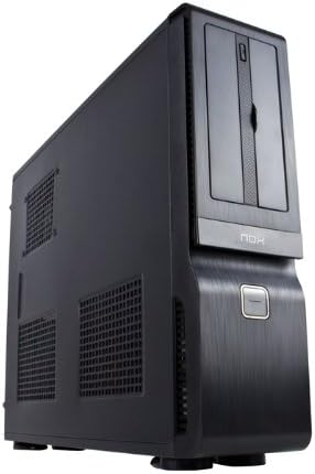 Nox NXMEDIASLIM - Caja de ordenador torre Micro ATX, color negro: Amazon.es: Informática