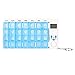 BonBon® 7 Day Weekly Digital Pill Organizer Pill Planner Pill Box Medicine Case w/ 4 Timer Alarm Reminder for Medications Pills Supplements Vitamins