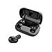 True Wireless Earbuds, Bluetooth 5.0 Headphones Noise Cancelling with Dual Microphones, TWS in Ear Earphones with Charging Case Mini Invisible Earpieces Binaural Stereo for Sports Running Workout Gym