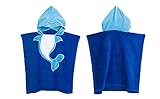 Kids Hooded Beach Bath Towel Animal Poncho (Dolphin, Ladybug, Crocodile, Butterfly)