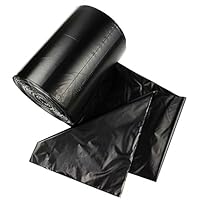 Nicesh 8 Gallon Medium Trash Can Liners,130 Counts, Black