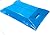 100 Pack 12" x 15" with 1.25 mil Thick Blue Merchandise Plastic Glossy Retail Bags | Die Cut Handles | Perfect for Shopping, Party Favors, Birthdays, Children Parties | Color Blue | 100% Recyclable