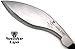 Snake Eye Tactical Full Tang Heavy Duty Handmade G-10 Handle Fixed Blade Kukri Knife Outdoors Hunting Camping Fishing (Silver)