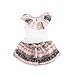 GBDRLL 2PCS Summer Toddler Kids Baby Girls Lovely Clothes Tops + Shorts Pants Set (Pink, 4T)