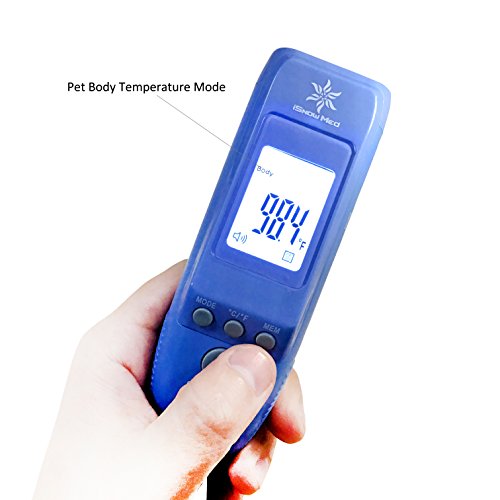 ISnowMed Non Contact Infrared Pet Thermometer For Cat, Dog, Big Ear