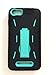 BLU Advance 5.0 Case, Premium Rugged Heavy Duty Drop Proof Case with Kickstand for BLU Advance 5.0 (It Doesn't fit BLU Advance 5.0 HD A050U)-Black Teal