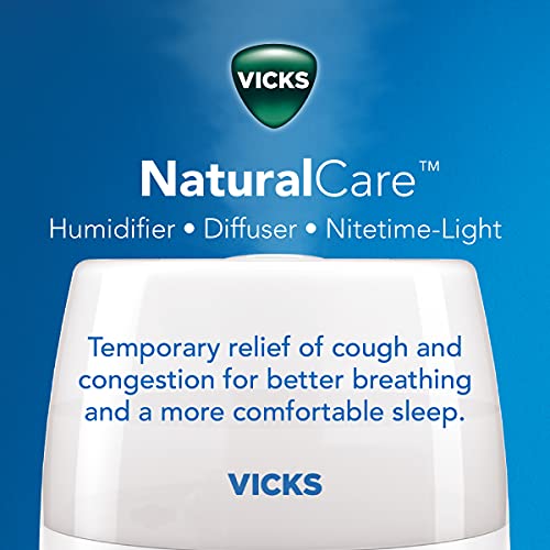 Vicks NaturalCare Cool Mist Ultrasonic Humidifier (VUL530), White