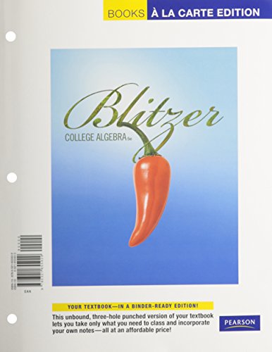 College Algebra, Books a la Carte Plus MyMathLab/MyStatLab Student Access Kit (5th Edition) -  Robert F. Blitzer, Loose Leaf