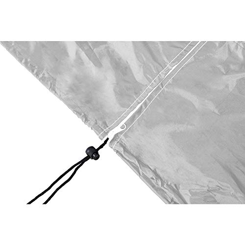 QEES Patio Swing Cover, Heavy Duty 3 Triple Seater Hammock Glider Cover, Glider Canopy Cover, Porch Swing Cover, Patio Furniture Cover Waterproof JJZ151 (Beige 1) (Grey) - Thumbnail 4
