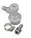 Ball Lock Cornelius Keg MFL Disconnects with Swivel Nut and Clamp by the Weekend Brewer (Gas)