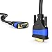 KabelDirekt – 20ft – VGA cable for maximum video quality thanks to high-purity copper conductors (Full HD, connects computers to screens/projectors, 15-pin D-Sub, monitor cable, black)