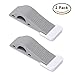 Hibate Premium Rubber Door Stops w/ Wedge Stopper Storage Holder - Set of 2