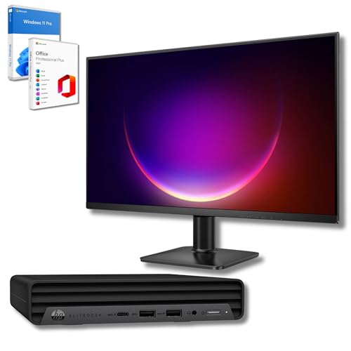 HP Bundle EliteDesk 600 G6 Mini PC | Intel Core i5-10500T | 16GB RAM | 512GB SSD Nvme Monitor 27" FullHD Win 11 Pro 36 Month Warranty