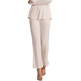 Faceplant Dreams Rayon Long Pant | Luxury Lounge and Sleepwear (US, Alpha, Large, Regular, Regular, Blush Pink)
