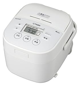タイガー魔法瓶 Tiger タイガー 炊飯器 マイコン 3合 ホワイト レシピ付 Tacook 炊きたて Jbu A551 W 玄米ご飯