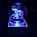 JINGDIAN Crystal LED Elephant W/Multicolor Home Decoration Ball