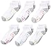 Fruit of the Loom Girl's Everyday Active Cushioned No Show - 6 Pair Pack socks, Multi, 4 10 US