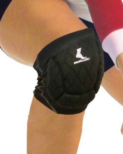 UPC 074676543420, Mueller Sports Medicine Diamond Pad Volleyball Knee Pads, Black, Pair, Black, Medium