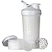 BlenderBottle C01711 ProStak System with 22-Ounce Bottle and Twist n' Lock Storage, 22 oz, White primary