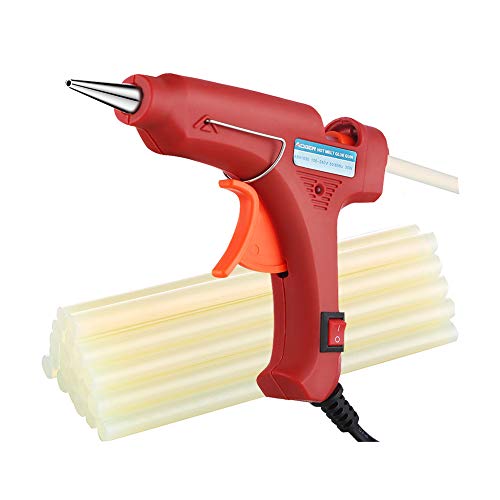Hot Glue Gun, AOBEN Mini Craft Melt Glue Gun Kit with 20pcs Glue Sticks for DIY Small Craft Projects, Arts, Sealing and Quick Repairs, Red (30W) - Thumbnail 6