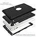 Hocase for iPad 2/3/4 Case, Rugged Slim Shockproof Soft Silicone Rubber+Hard Plastic Hybrid Dual Layer Protective Case for iPad 2nd/3rd/4th Generation (9.7-inch Display) - Black