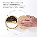 KITCHENDAO Bamboo Salt and Pepper Box - No Chemical Smell - Built-in Serving Spoon to Prevent Lost - Swivel Lid with Magnet to Keep Dry, Dust-Free - Fillet Design - 7 oz Capacity Each Compartment
