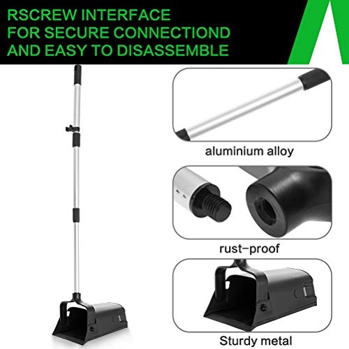 KOOLTAIL Metal Dog Pooper Scooper Poop Scoop Aluminum Alloy Rake