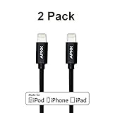 [ Apple MFI Certified ] Lightning Cables APXX 0.5ft 8-Pin Lightning to USB Cable (2 Pack) with Nylon Braided for iPhone 5/5s/5c/6/6 Plus, iPad Air/Air 2, iPad Mini/Mini2/Mini 3