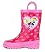 Hasbro Kids Girls' My Little Pony Rainbow Character Printed Waterproof Easy-On Rubber Rain Boots (Toddler/Little Kids)
