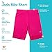 Lucky & Me Girls Bike Shorts, Super Soft Cotton Modal Blend with Lace Trim, Jada 3 Pack, Bright, Size 7-8 Years